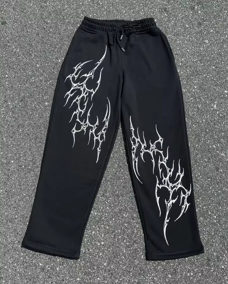 Y2K Retro Sports Fast Dry Sweater Pants Men Striped Sweat Absorb Breathable Casual Trousers Fitness Training Pants
