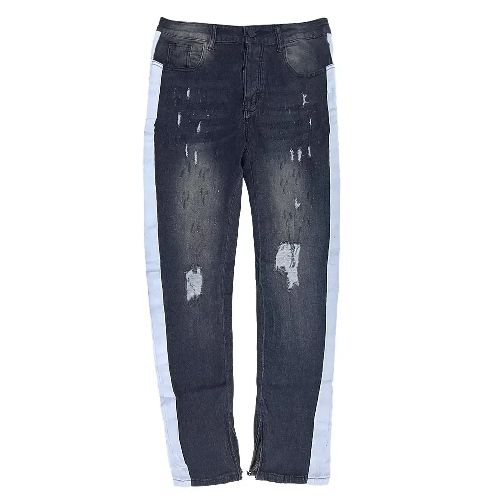 Jeans Men Wide Leg Cargo Pants Streetwear Baggy Men Korean Fashion Loose Straight Male Clothing Y2K Hip Hop Style Male Trousers